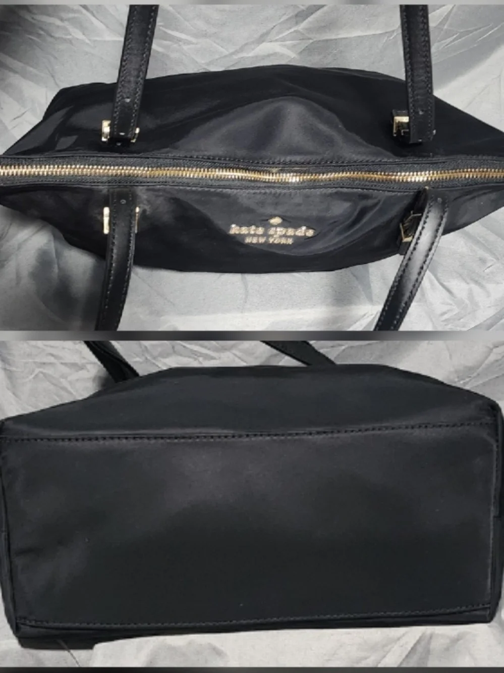 Kate Spade New York Watson Lane Maya Black Nylon Tote Bag Shoulderbag Purse